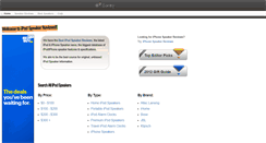 Desktop Screenshot of ipodspeakerreviews.com